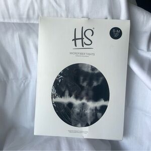 HS Tights, Black & White Tie Dye, Size S/M US 6-8